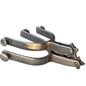 Vintage Western Spurs Horse Equestrian Cowboy Decor Ranch Cabin Collectible